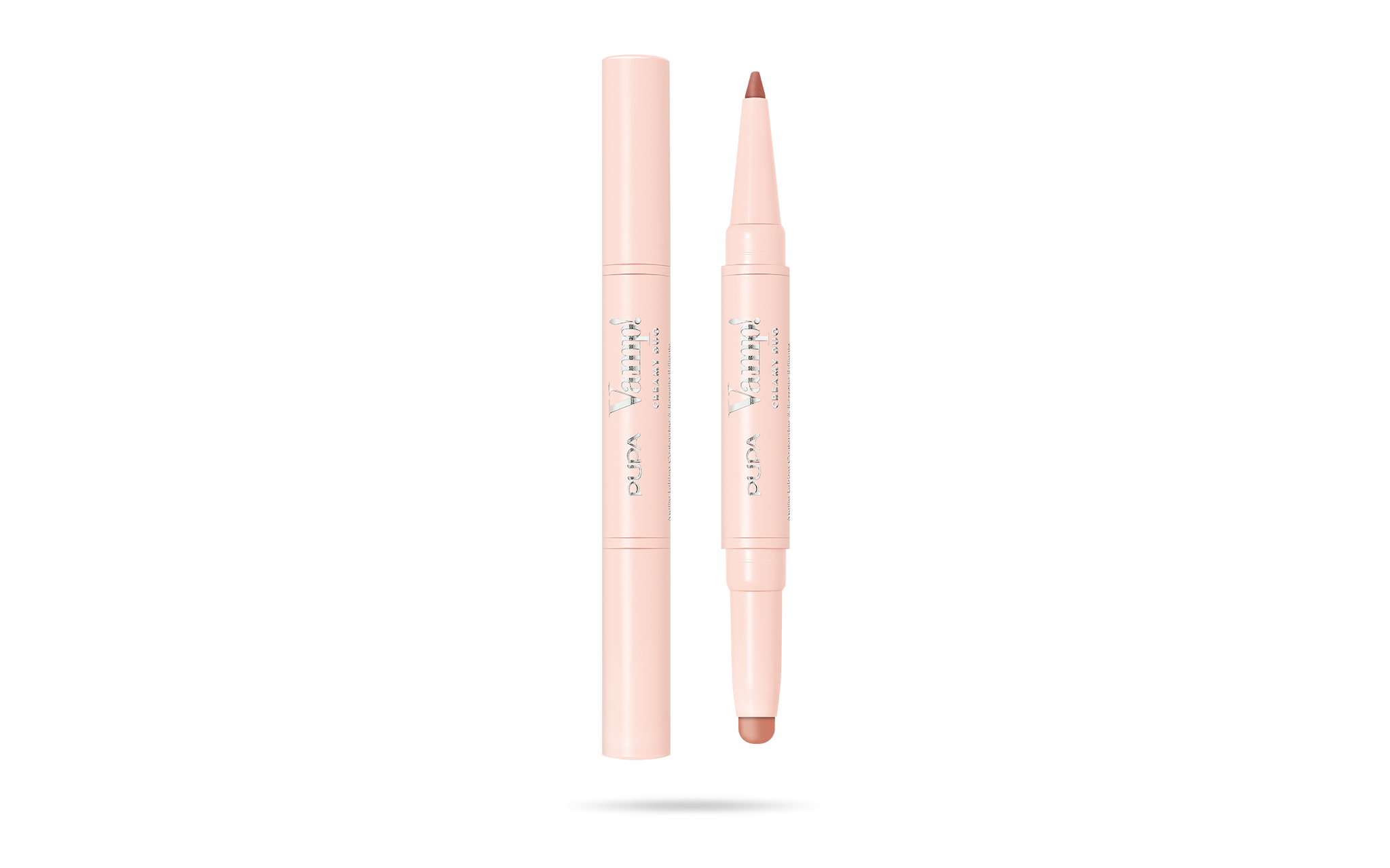 PUPA Vamp! Creamy Duo Lip Contouring Pencil & Shiny Lipstick 003 -Warm Nude 0.8g - 0.2g