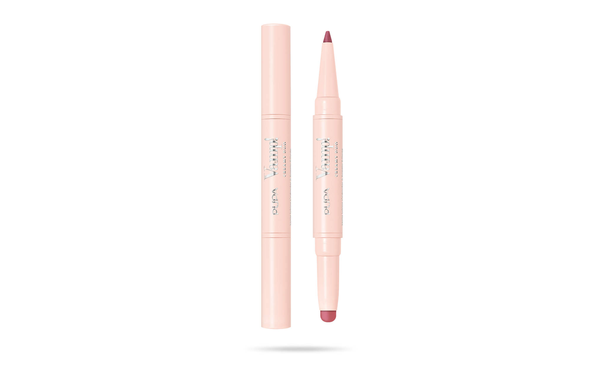 PUPA Vamp! Creamy Duo Lip Contouring Pencil & Shiny Lipstick 008 - Vintage Rose 0.8g - 0.2g