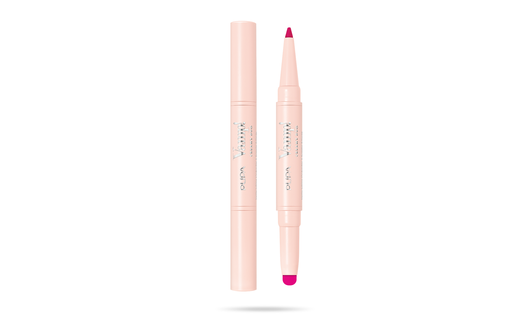 PUPA Vamp! Creamy Duo Lip Contouring Pencil & Shiny Lipstick 009 - Flamingo Fuchsia 0.8g - 0.2g