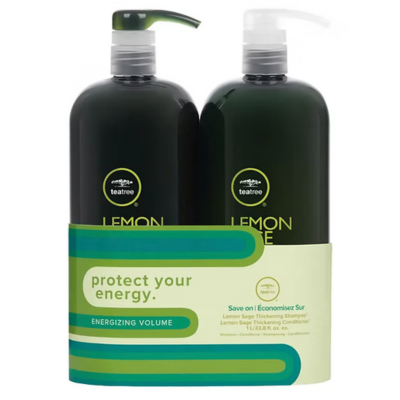 Tea Tree Lemon Sage Thikening Shampoo 1000ml + Conditioner 1000ml Duo Offer