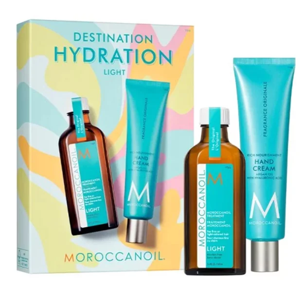 Moroccanoil Hydration Destination Set (Oil Treatment Light 100ml & Hand Cream100ml)